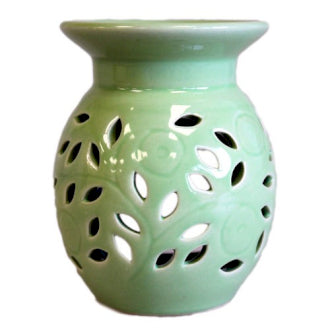 Floral Oil Burner - 4 Colour Options