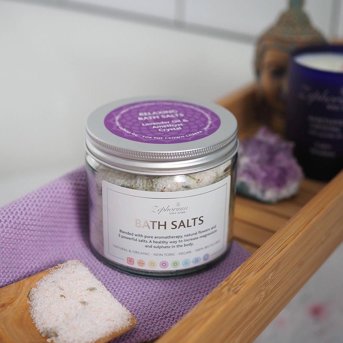 Relaxing Aromatherapy Bath Salts with Lavender Oil