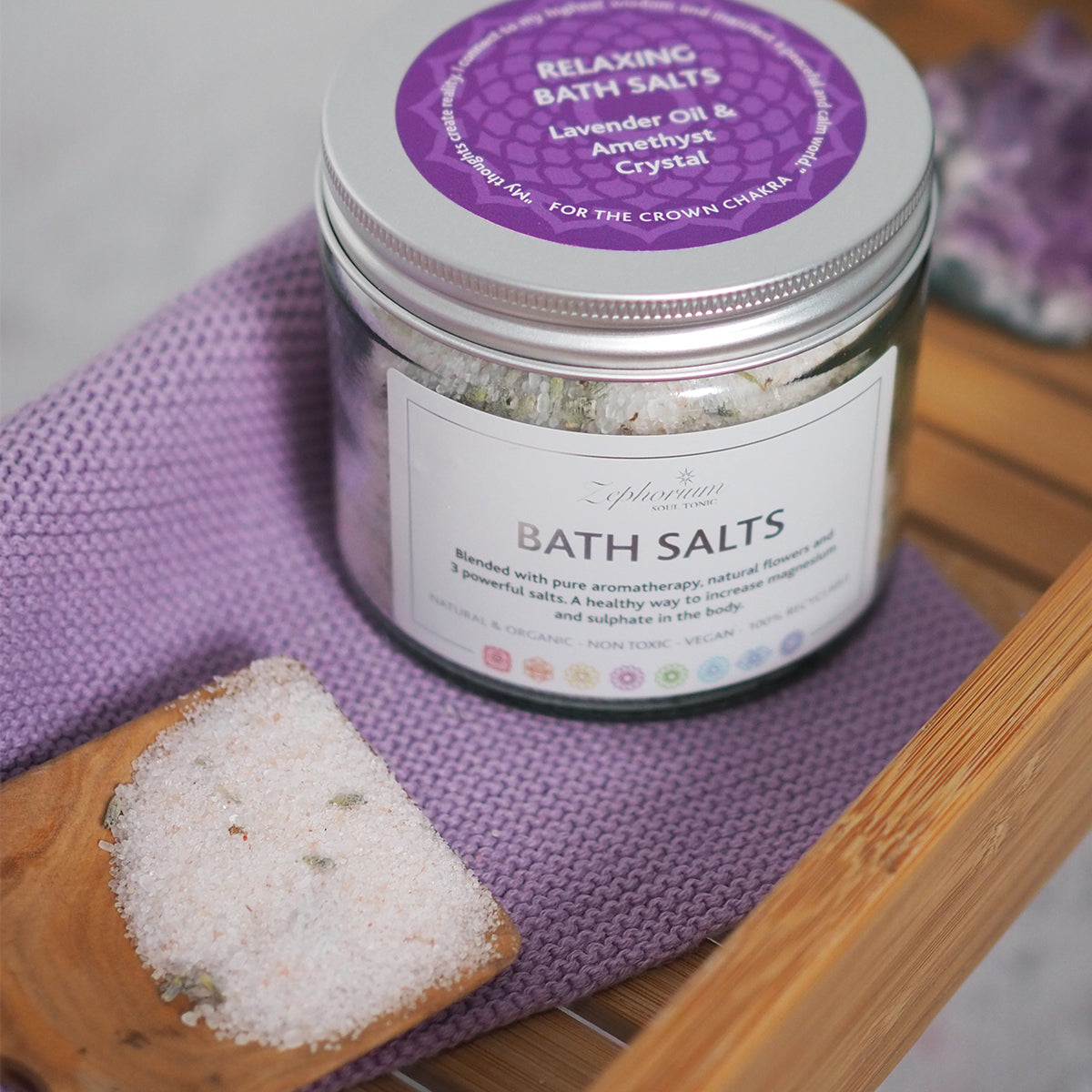 Relaxing Aromatherapy Bath Salts with Lavender Oil