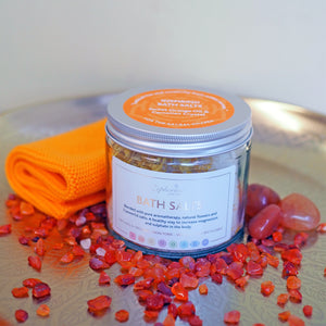Inspiring Aromatherapy Bath Salts with Sweet Orange Oil