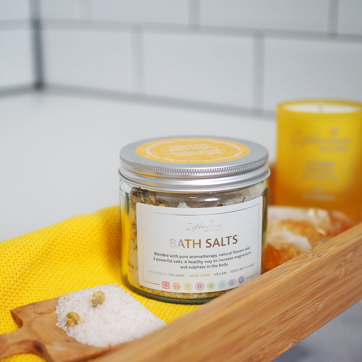 Uplifting Bath Salts with Grapefruit Oil