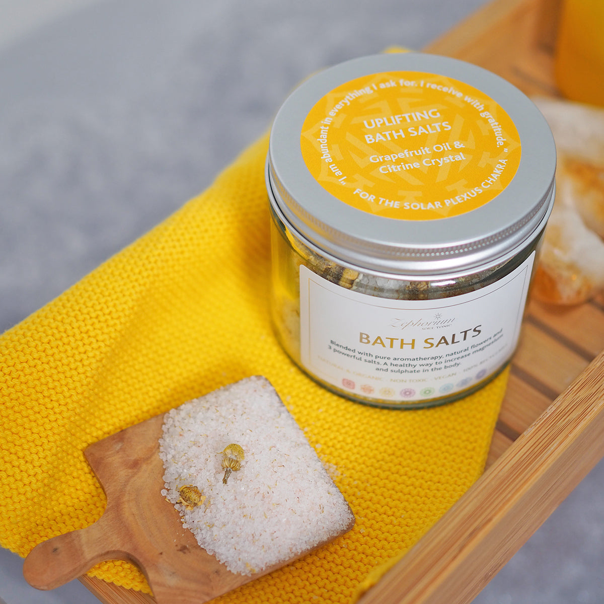 Uplifting Bath Salts with Grapefruit Oil