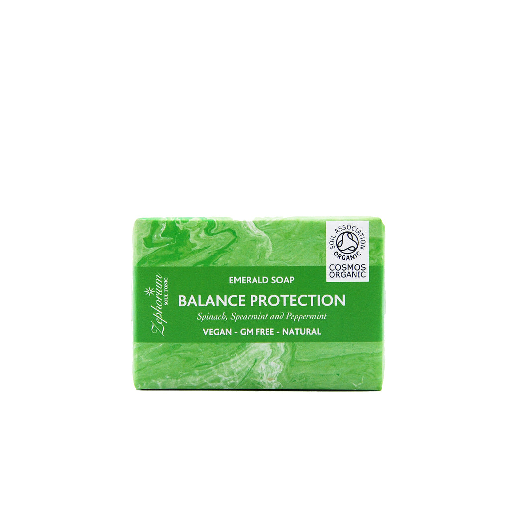 Balance & Protection Organic Aromatherapy Soap - Spinach and Spearmint
