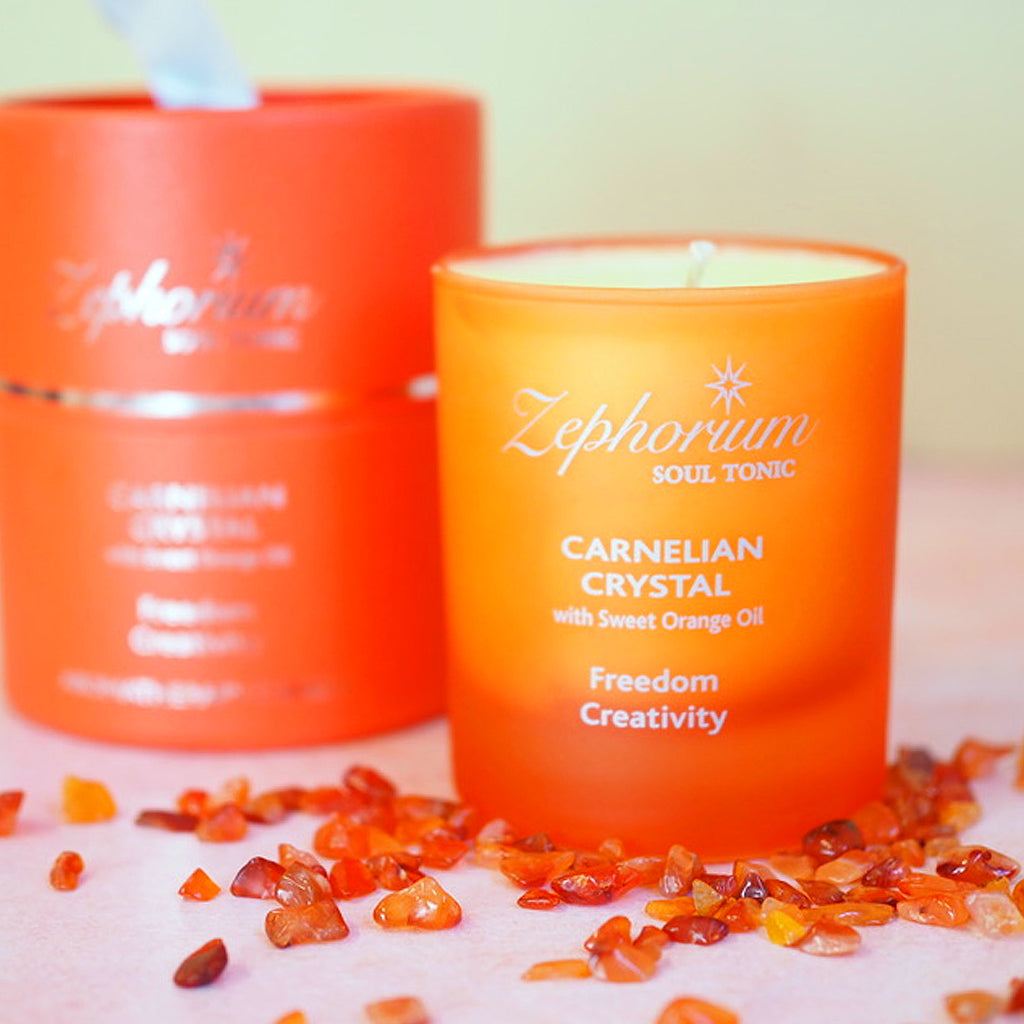 Freedom & Creativity with Sweet Orange Affirmation Candle