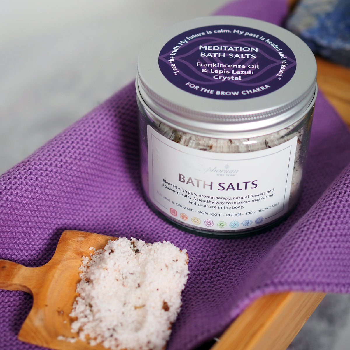 Meditation Aromatherapy Bath Salts with Frankincense