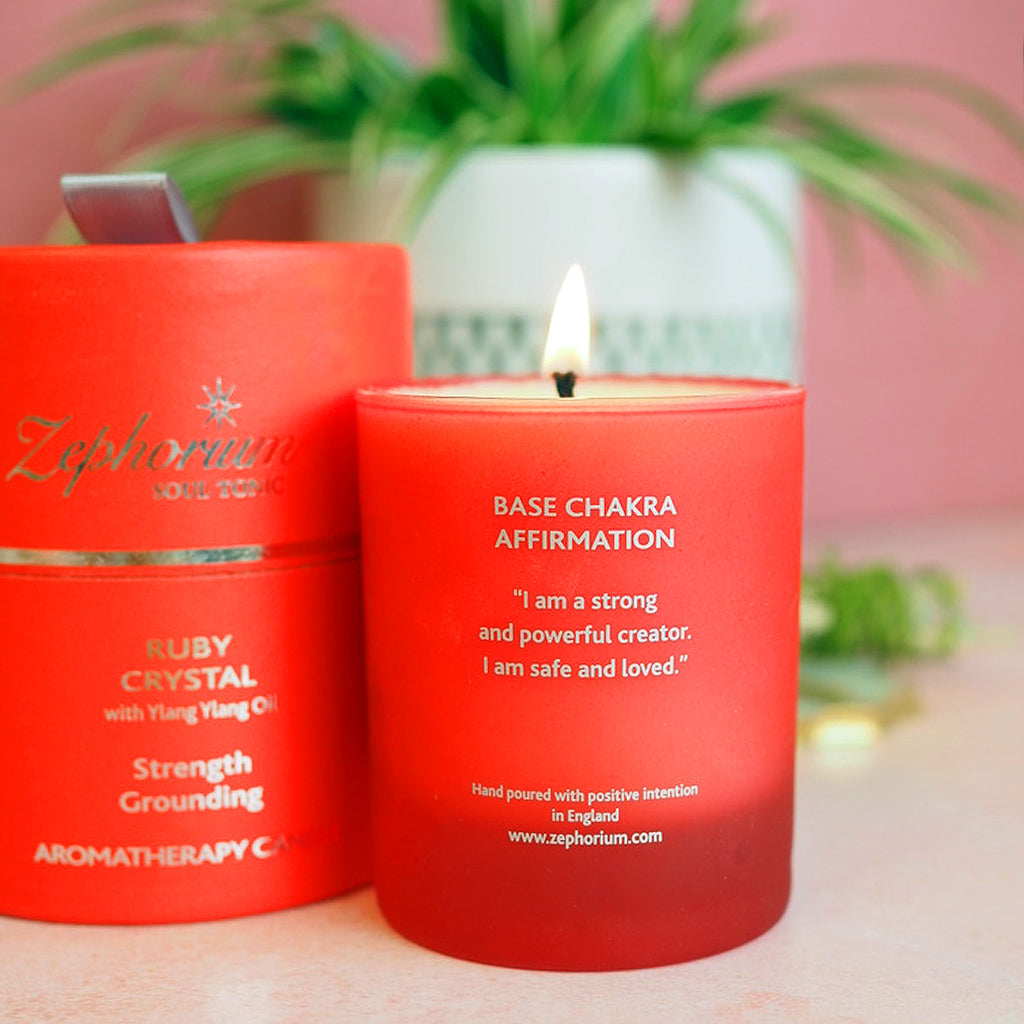Strength & Grounding with Ylang Ylang Affirmation Candle