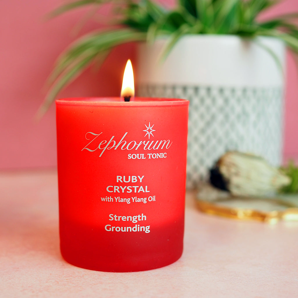 Strength & Grounding with Ylang Ylang Affirmation Candle