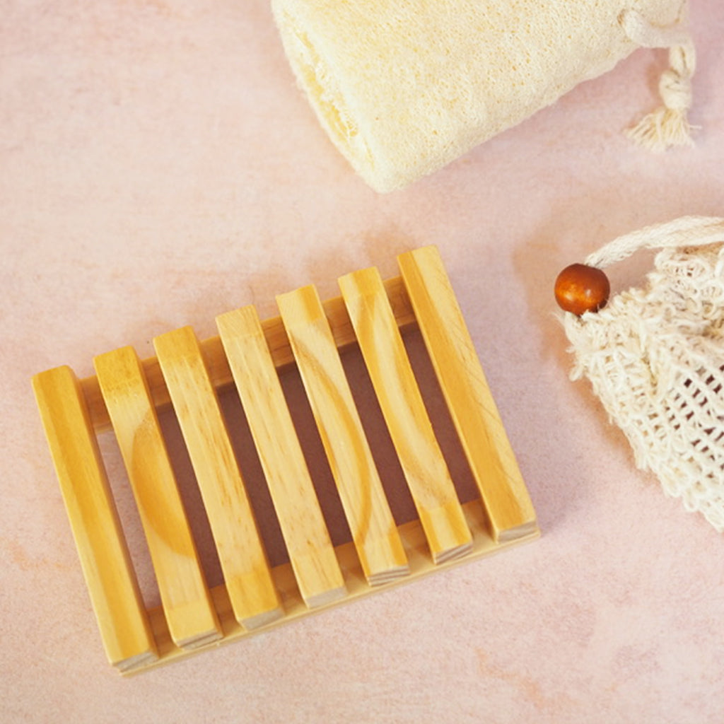 Eco Slated Bamboo Soap Dish