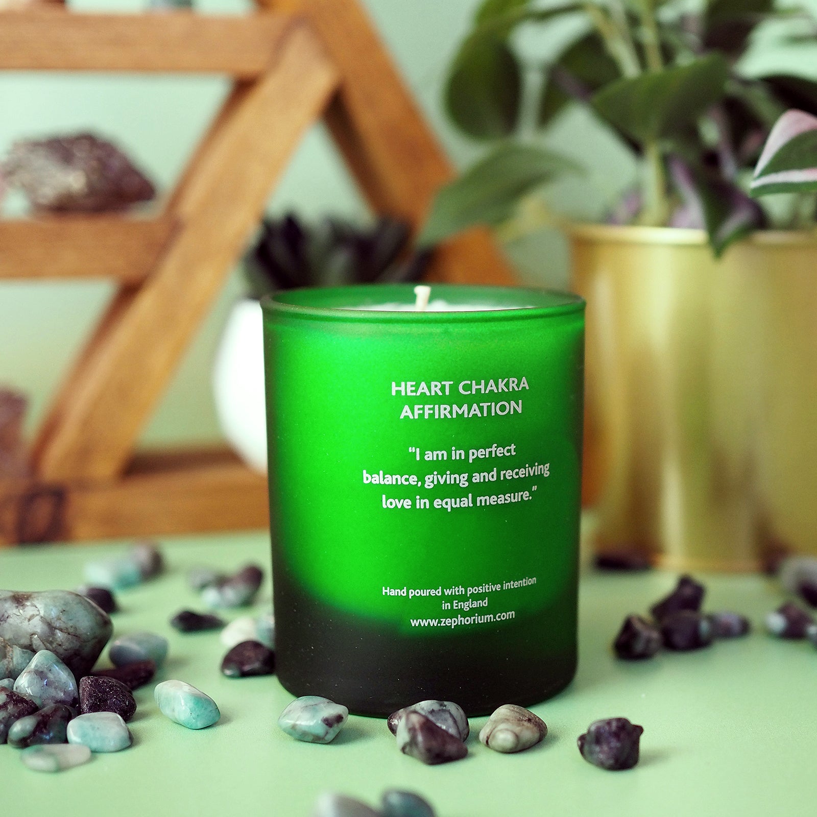 Balance & Protection with Jasmine Oil Affirmation Coconut Wax Candle