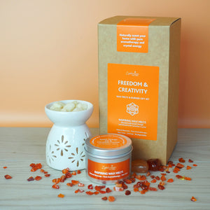 Inspiring Sweet Orange Wax Melts and Burner Gift Set